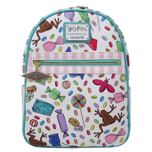 🍬🍭🍬 Loungefly x Harry Potter Honeydukes Candy Printed Mini Backpack - Picture 1 of 4